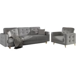 Набор мягкой мебели Eltap Asgard 3+1 Cover 87 (Gray)