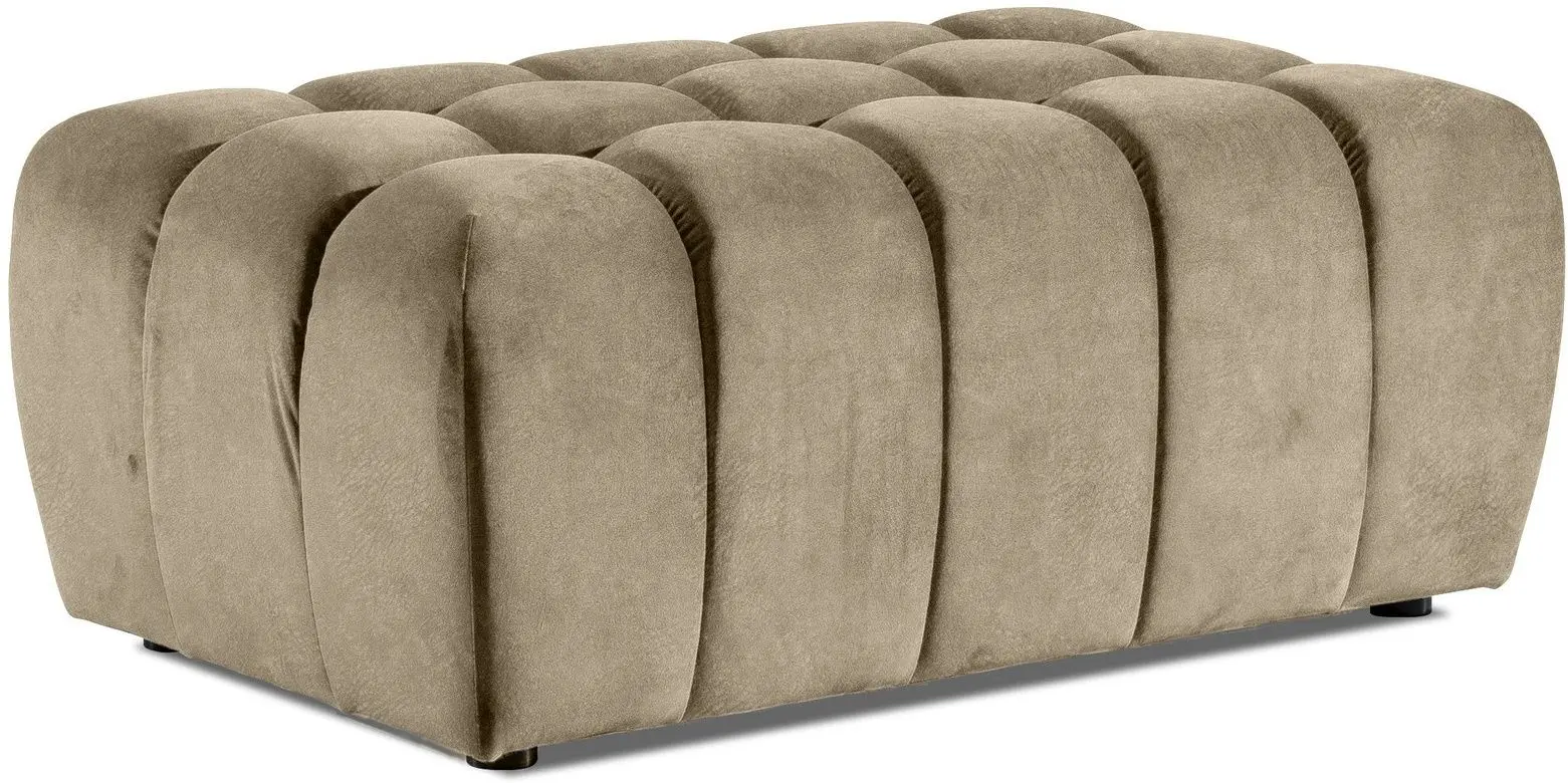 Set de mobila moale Eltap Lazaro 3+1+Pouf Dora 21 (Beige)