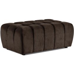 Set de mobila moale Eltap Lazaro 3+1+Pouf Dora 28 (Dark Brown) Thumb