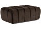 Set de mobila moale Eltap Lazaro 3+1+Pouf Dora 28 (Dark Brown)