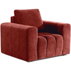 Set de mobila moale Eltap Lazaro 3+1+Pouf Dora 63 (Brick) Thumb