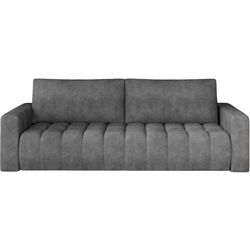 Set de mobila moale Eltap Lazaro 3+1+Pouf Dora 95 (Graphite) Thumb