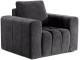 Set de mobila moale Eltap Lazaro 3+1+Pouf Dora 95 (Graphite)