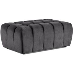 Set de mobila moale Eltap Lazaro 3+1+Pouf Dora 95 (Graphite) Thumb