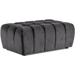 Set de mobila moale Eltap Lazaro 3+1+Pouf Dora 96 (Anthracite) Thumb