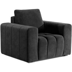 Set de mobila moale Eltap Lazaro 3+1+Pouf Dora 96 (Anthracite) Thumb