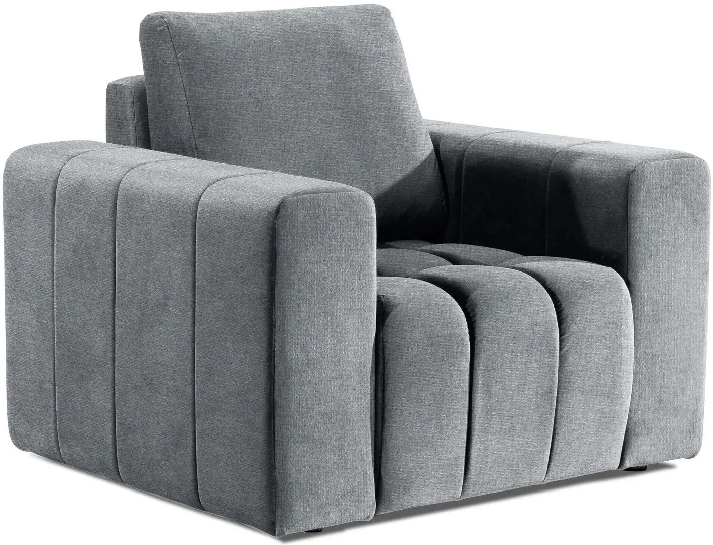 Набор мягкой мебели Eltap Lazaro 3+1+Pouf Grande 81 (Gray Light)