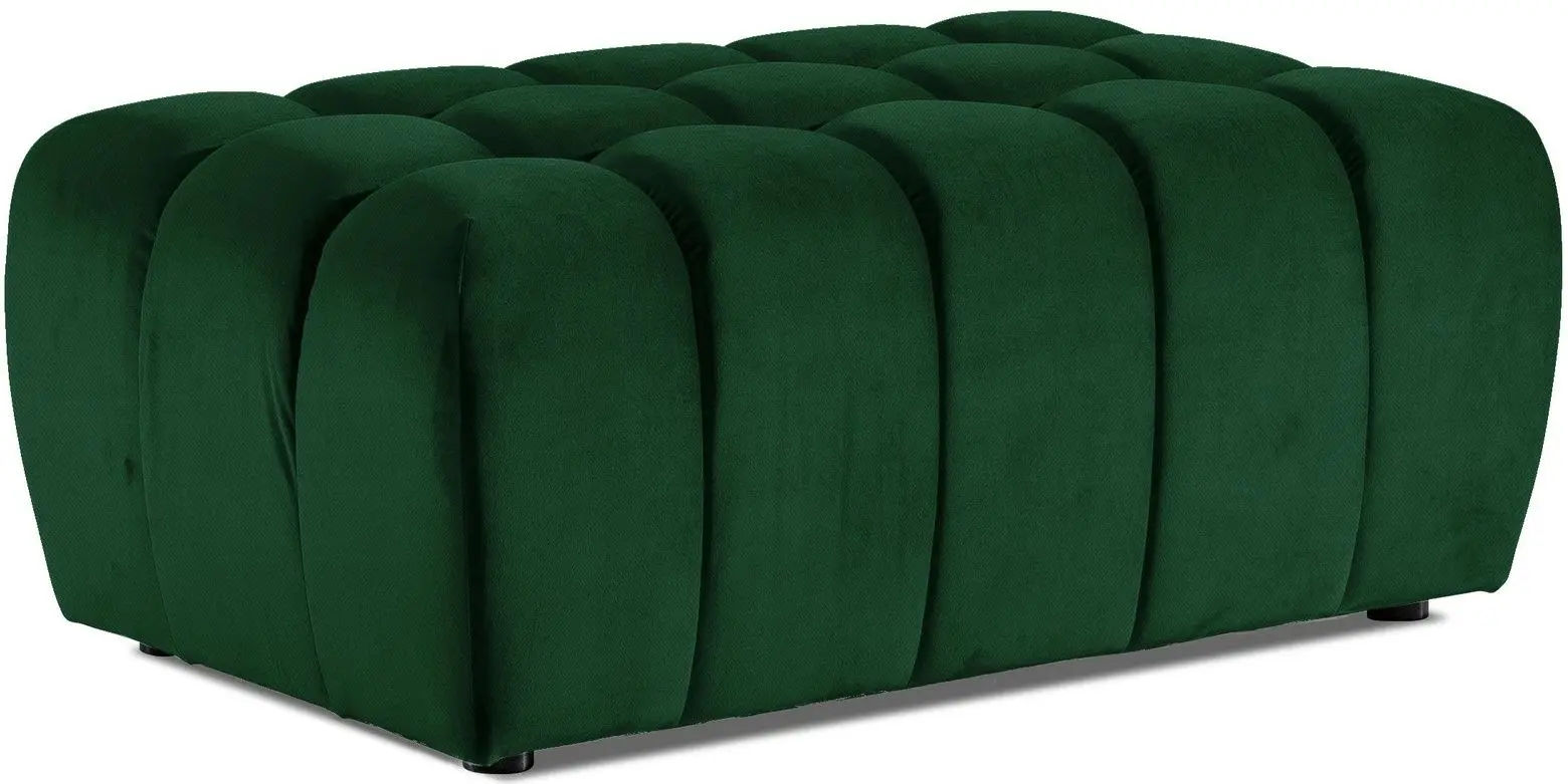 Set de mobila moale Eltap Lazaro 3+1+Pouf Kronos 19 (Green)