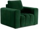 Set de mobila moale Eltap Lazaro 3+1+Pouf Kronos 19 (Green)