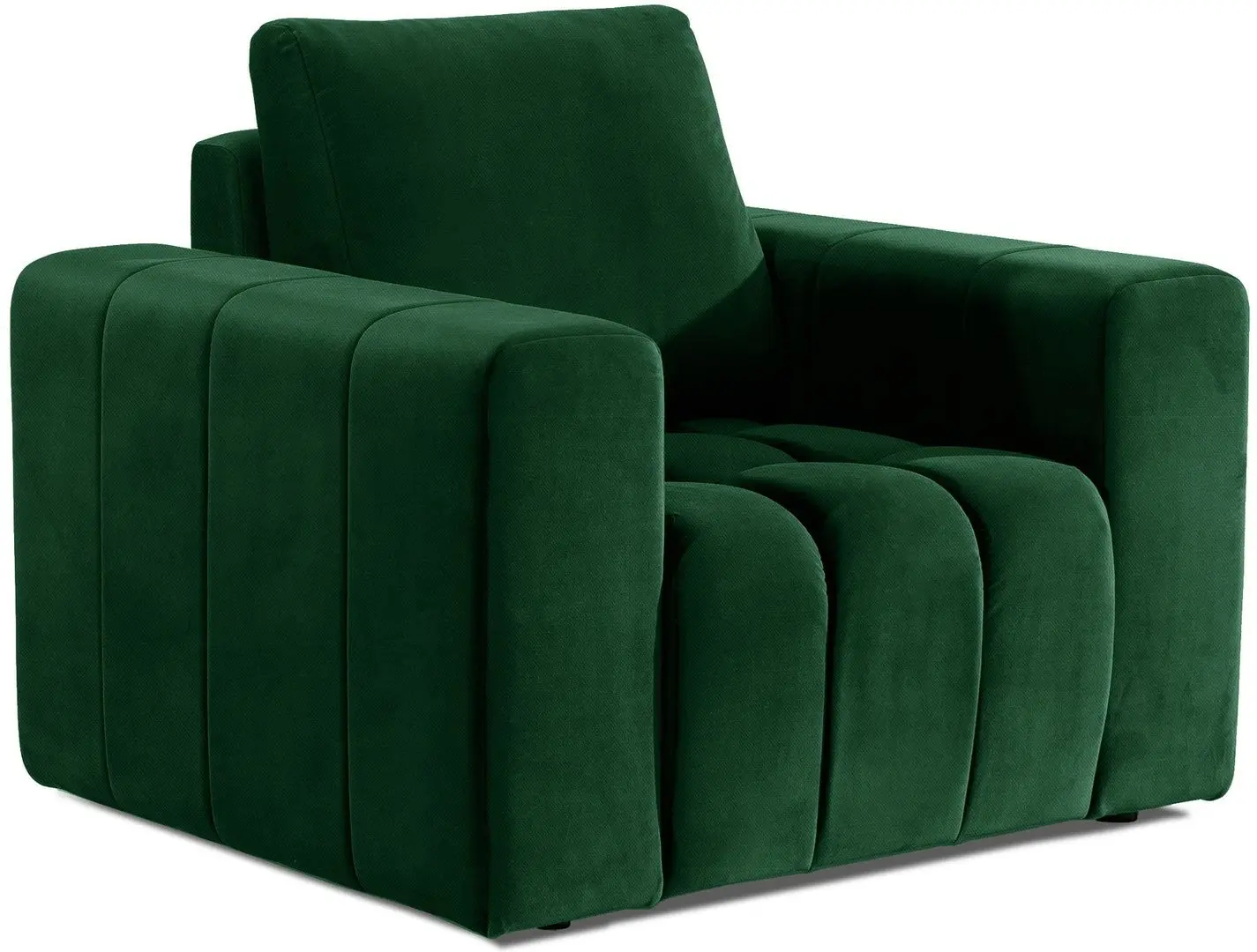 Set de mobila moale Eltap Lazaro 3+1+Pouf Kronos 19 (Green)