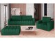 Set de mobila moale Eltap Lazaro 3+1+Pouf Kronos 19 (Green)