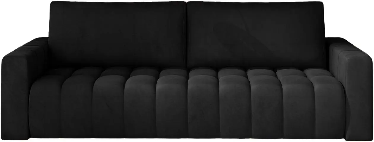 Set de mobila moale Eltap Lazaro 3+1+Pouf Matt Velvet 99 (Black)