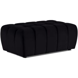 Set de mobila moale Eltap Lazaro 3+1+Pouf Matt Velvet 99 (Black) Thumb
