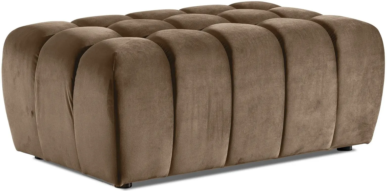 Set de mobila moale Eltap Lazaro 3+1+Pouf Monolith 09 (Brown Light)