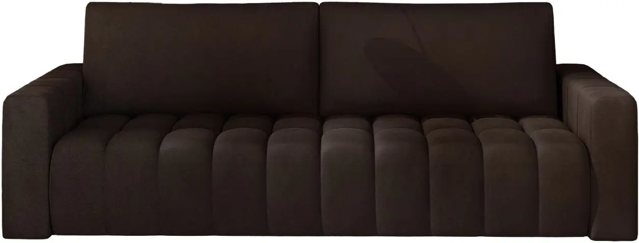 Set de mobila moale Eltap Lazaro 3+1+Pouf Monolith 29 (Brown Dark)