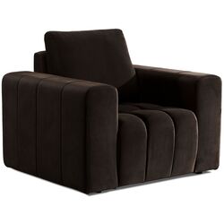 Set de mobila moale Eltap Lazaro 3+1+Pouf Monolith 29 (Brown Dark) Thumb