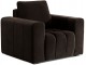 Set de mobila moale Eltap Lazaro 3+1+Pouf Monolith 29 (Brown Dark)