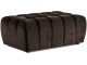 Set de mobila moale Eltap Lazaro 3+1+Pouf Monolith 29 (Brown Dark)