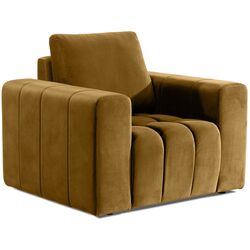 Set de mobila moale Eltap Lazaro 3+1+Pouf Monolith 48 (Mustard) Thumb