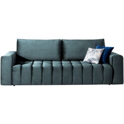 Set de mobila moale Eltap Lazaro 3+1+Pouf Monolith 76 (Gray-Blue) Thumb