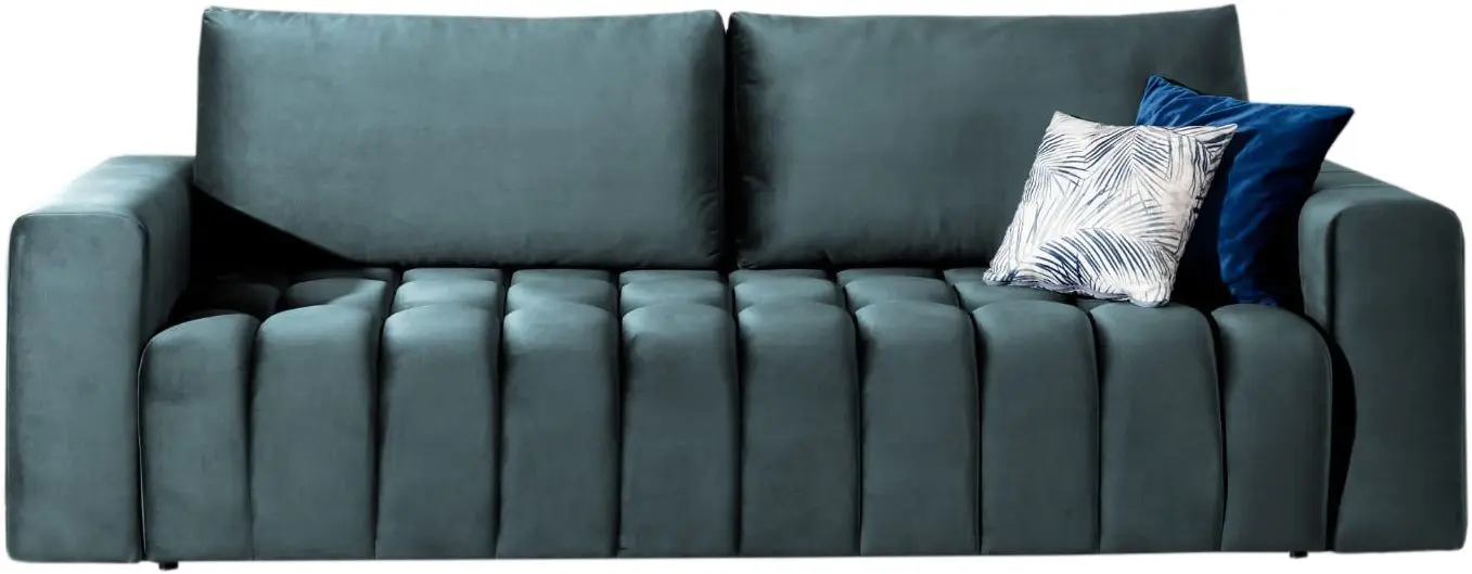 Set de mobila moale Eltap Lazaro 3+1+Pouf Monolith 76 (Gray-Blue)