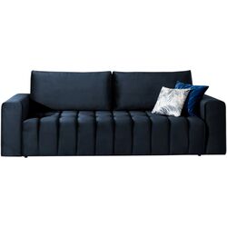Set de mobila moale Eltap Lazaro 3+1+Pouf Monolith 79 (Dark Blue) Thumb