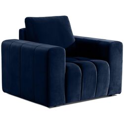Set de mobila moale Eltap Lazaro 3+1+Pouf Monolith 79 (Dark Blue) Thumb