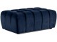 Set de mobila moale Eltap Lazaro 3+1+Pouf Monolith 79 (Dark Blue)