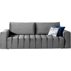 Set de mobila moale Eltap Lazaro 3+1+Pouf Nube 04 (Gray) Thumb