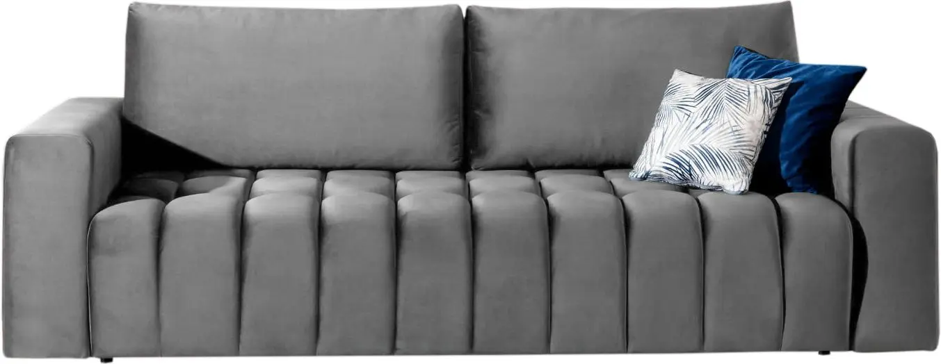 Set de mobila moale Eltap Lazaro 3+1+Pouf Nube 04 (Gray)