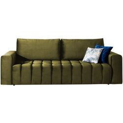 Set de mobila moale Eltap Lazaro 3+1+Pouf Nube 33 (Olive Green) Thumb