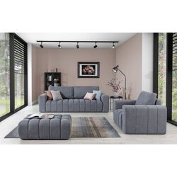 Набор мягкой мебели Eltap Lazaro 3+1+Pouf Primo 89 (Blue-Gray) Thumb