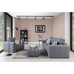 Набор мягкой мебели Eltap Lazaro 3+1+Pouf Primo 89 (Blue-Gray) Thumb