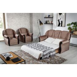 Set de mobila moale Eltap Lord 3+1+1 Monolith 09 (Brown Light) Thumb