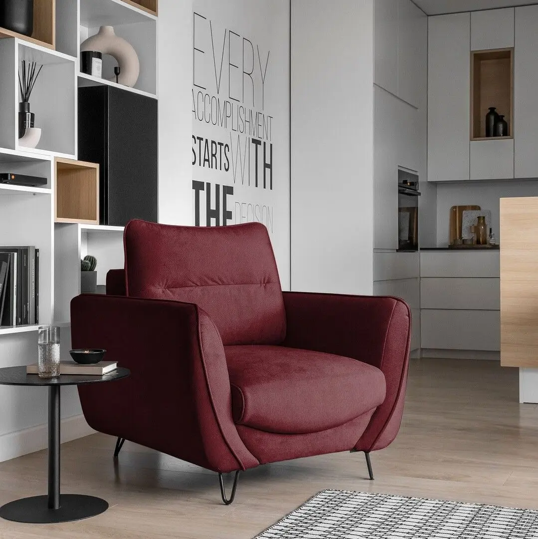 Set de mobila moale Eltap Silva Loco 25 (Burgundy)