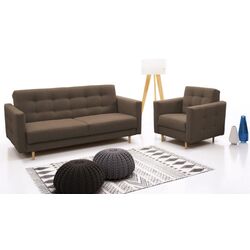 Set de mobila moale Mobhaus Amedia (Chocolate) Thumb