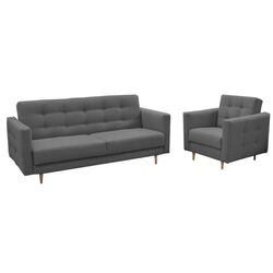 Set de mobila moale Mobhaus Amedia (Dark Gray) Thumb