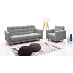 Set de mobila moale Mobhaus Amedia (Gray) Thumb