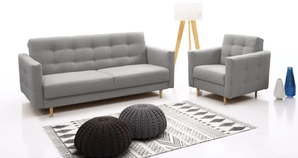 Set de mobila moale Mobhaus Amedia (Gray)