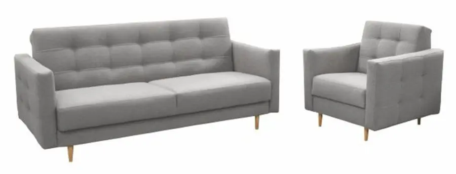 Set de mobila moale Mobhaus Amedia (Gray)