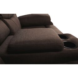 Set de mobila moale Mobhaus Fabron 2 New (Brown) Thumb