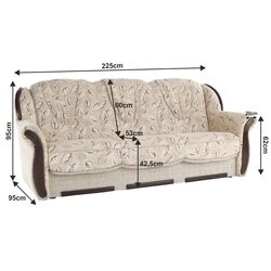 Set de mobila moale Mobhaus Mety (Beige) Thumb