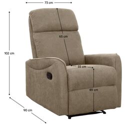 Set de mobila moale Tempo Kondela Fasan (Brown-Gray) Thumb