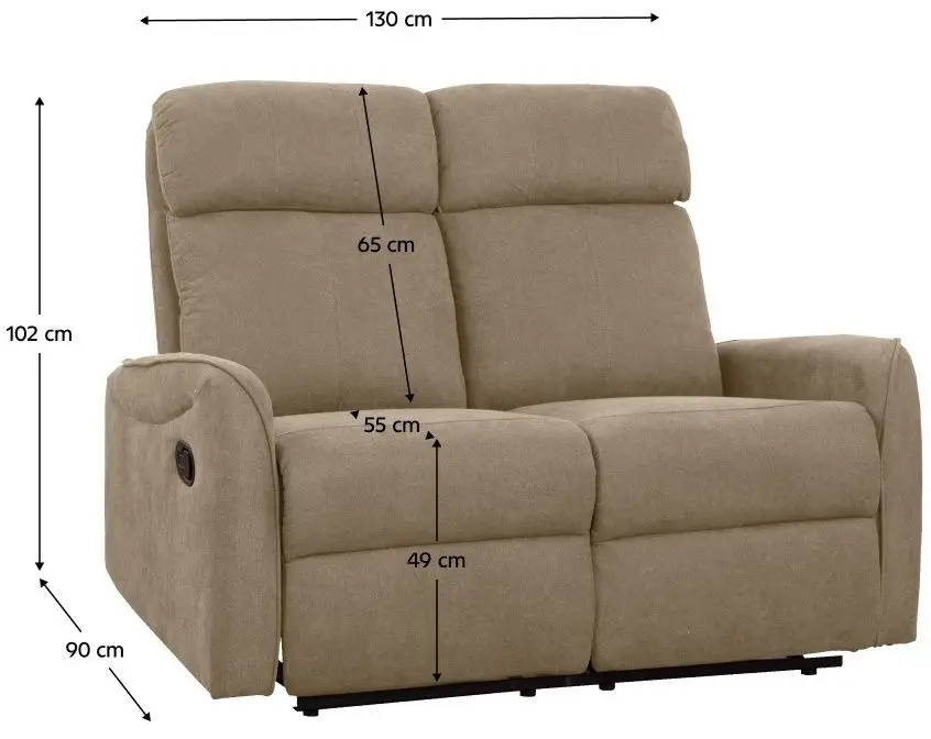 Set de mobila moale Tempo Kondela Fasan (Brown-Gray)