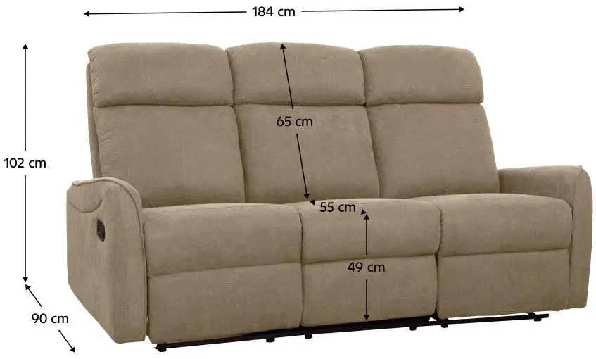 Set de mobila moale Tempo Kondela Fasan (Brown-Gray)