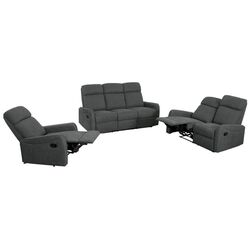 Set de mobila moale Tempo Kondela Fasan (Dark Gray) Thumb