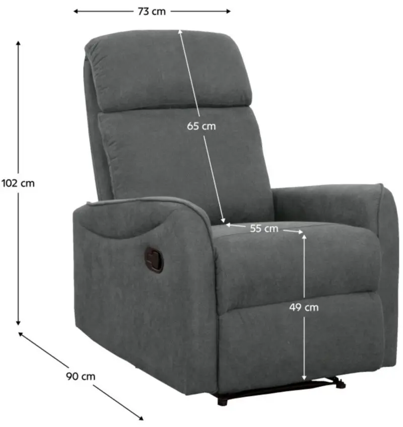 Set de mobila moale Tempo Kondela Fasan (Dark Gray)