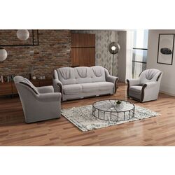 Set de mobila moale Tempo Kondela Mety (Gray/Wenge) Thumb