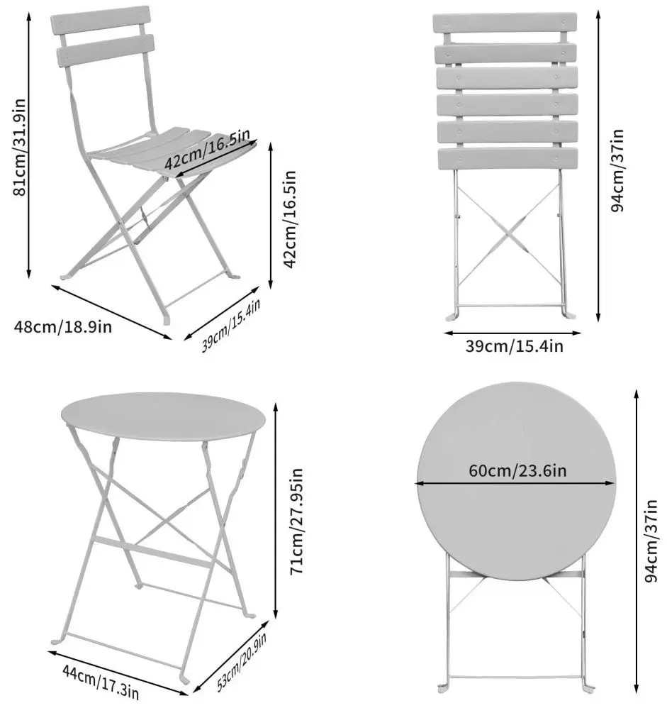 Комплект садовой Akord Orion (Grey)