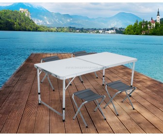 Set mobilier de gradina Akord Agis (White/Grey)